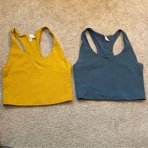 Pact Ribbed Bra Crop Tank - TWO